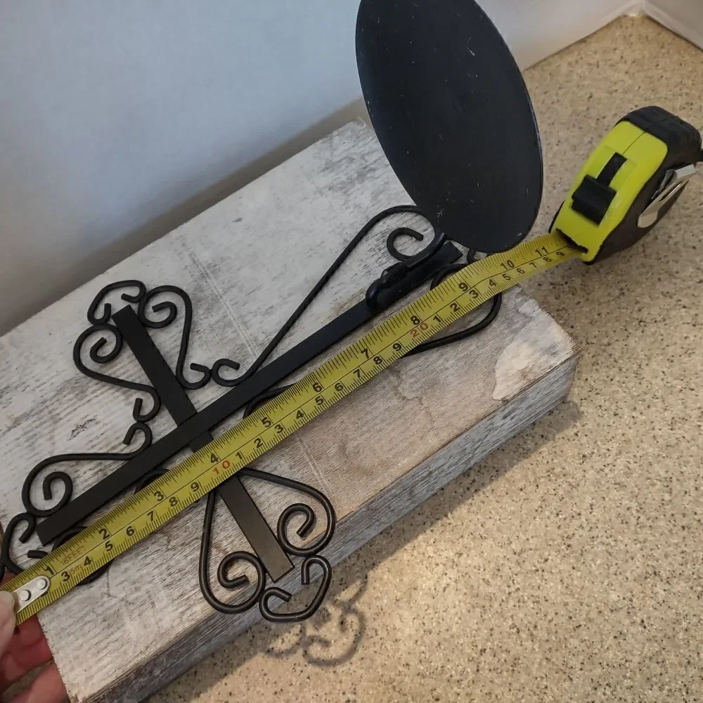 👍 Set of two different cross wall hanging candle holders.  Metal & Iron. C6